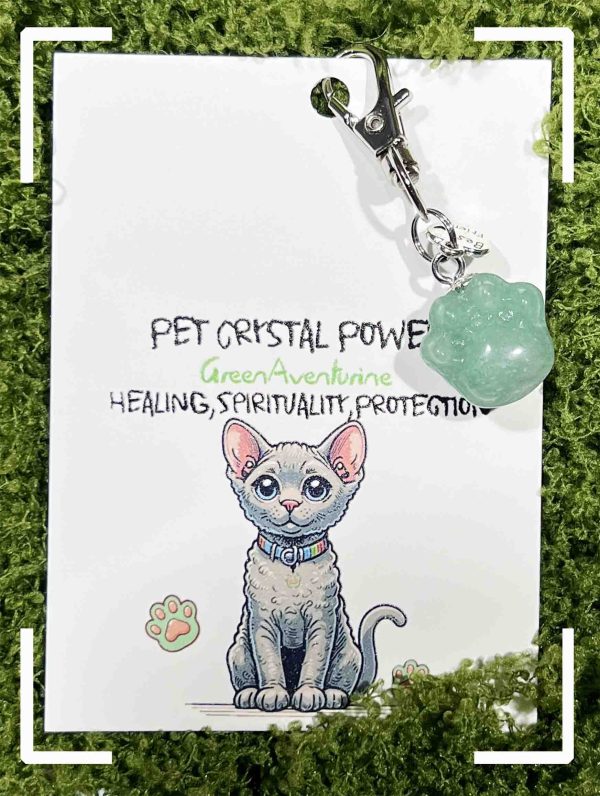 Crystal Cat Paw Pendant for Healing and Comfort - 图片 5