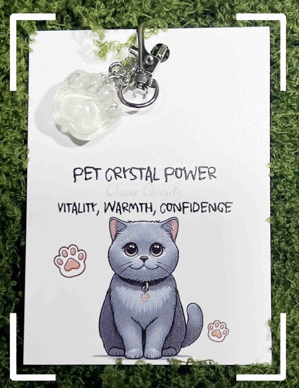 Crystal Cat Paw Pendant for Healing and Comfort - 图片 7